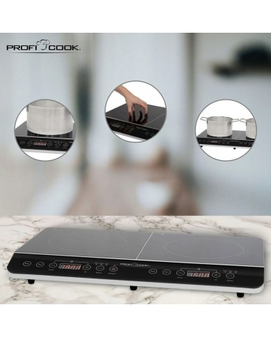 Piano Cottura ad Induzione Clatronic PC-DKI 1067 60,5 cm 3500 W Piano Cottura ad Induzione Clatronic PC-DKI 1067 60,5 cm 3500 W