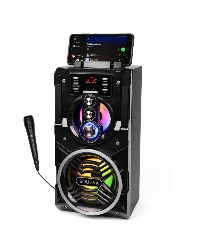 Altoparlante Bluetooth Portatile SQUEAK SQ1000 Nero 20 W Altoparlante Bluetooth Portatile SQUEAK SQ1000 Nero 20 W