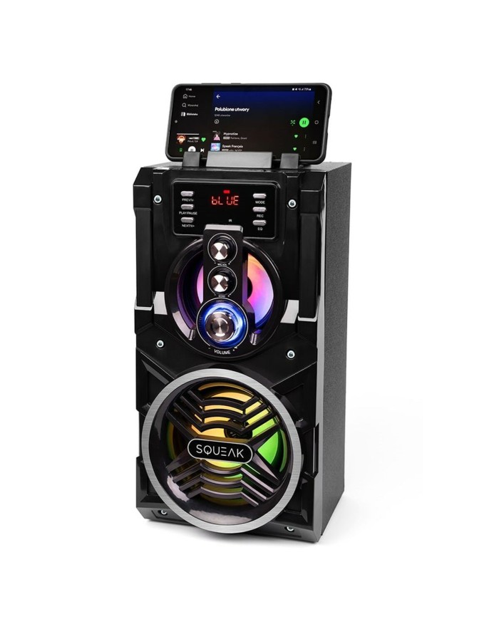 Altoparlante Bluetooth Portatile SQUEAK SQ1000 Nero 20 W Altoparlante Bluetooth Portatile SQUEAK SQ1000 Nero 20 W