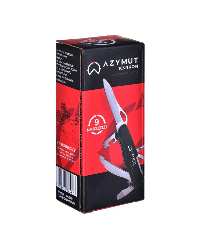 Coltello multiuso Azymut HK20018 Nero Argentato Coltello multiuso Azymut HK20018 Nero Argentato