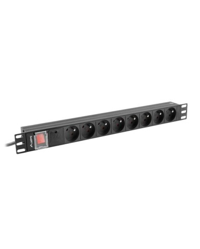 Multipresa 19" 6 Tomas Schuko Lanberg PDU-06E-0200-BK (2 m) Multipresa 19" 6 Tomas Schuko Lanberg PDU-06E-0200-BK (2 m)