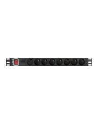 Multipresa 19" 6 Tomas Schuko Lanberg PDU-06E-0200-BK (2 m) Multipresa 19" 6 Tomas Schuko Lanberg PDU-06E-0200-BK (2 m)
