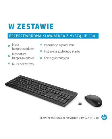 Tastiera e Mouse HP 3L1F0AA Azerty Francese Bianco Nero