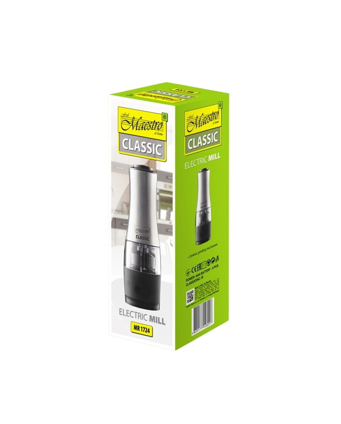 Macinino Elettrico Feel Maestro MR-1724 M Nero Argentato Macinino Elettrico Feel Maestro MR-1724 M Nero Argentato