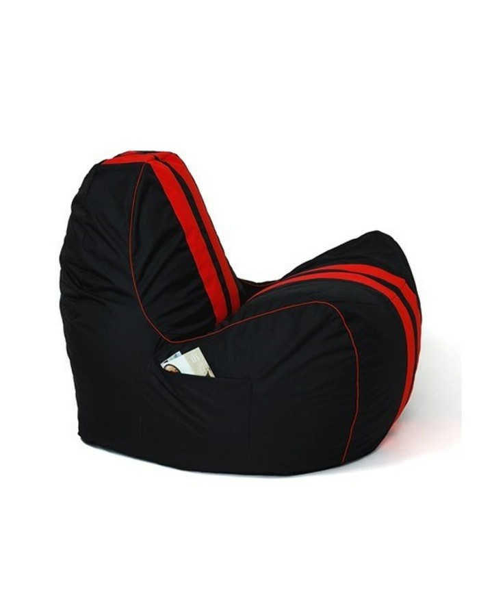 Puff GO GIFT Nero Rosso Oxford tejido antidesgarros Pelle ecologica 140 x 100 x 100 cm 140 x 100 cm Puff GO GIFT Nero Rosso Oxford tejido antidesgarros Pelle ecologica 140 x 100 x 100 cm 140 x 100 cm