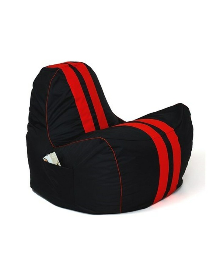 Puff GO GIFT Nero Rosso Oxford tejido antidesgarros Pelle ecologica 140 x 100 x 100 cm 140 x 100 cm Puff GO GIFT Nero Rosso Oxford tejido antidesgarros Pelle ecologica 140 x 100 x 100 cm 140 x 100 cm