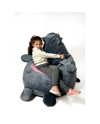 Puff GO GIFT Grigio Oxford Gatto 105 x 80 cm Puff GO GIFT Grigio Oxford Gatto 105 x 80 cm