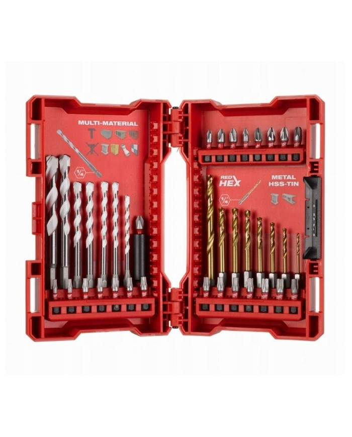 Set di trapani Milwaukee 4932479854 39 Pezzi