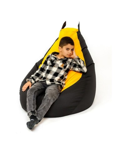 Puff GO GIFT Giallo Nero Oxford 105 x 80 cm Puff GO GIFT Giallo Nero Oxford 105 x 80 cm