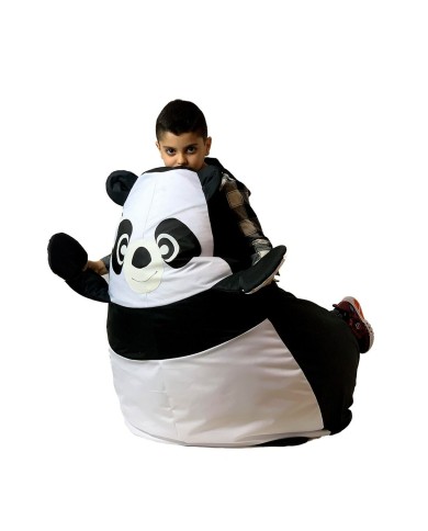 Puff GO GIFT Bianco Nero Oxford 105 x 80 cm Puff GO GIFT Bianco Nero Oxford 105 x 80 cm