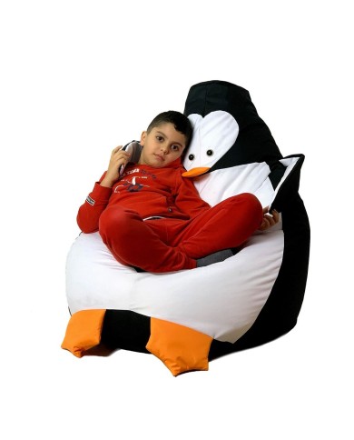 Puff GO GIFT Bianco Nero Oxford Pinguino 130 x 90 cm Puff GO GIFT Bianco Nero Oxford Pinguino 130 x 90 cm