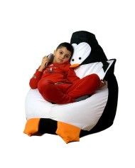 Puff GO GIFT Bianco Nero Oxford Pinguino 130 x 90 cm