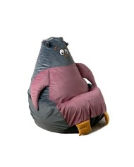 Puff GO GIFT Grigio Rosa Oxford 105 x 80 cm