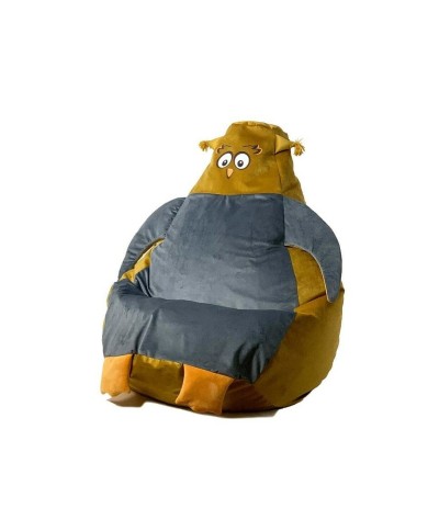 Puff GO GIFT Oro Grigio Velluto 130 x 90 cm Puff GO GIFT Oro Grigio Velluto 130 x 90 cm