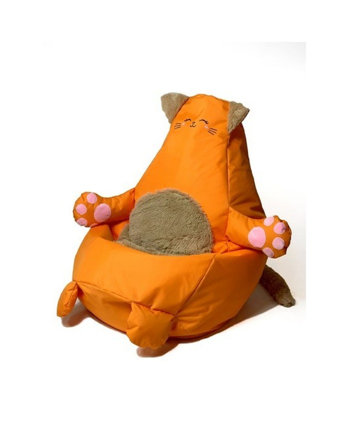 Puff GO GIFT Arancio Oxford Gatto 130 x 90 cm Puff GO GIFT Arancio Oxford Gatto 130 x 90 cm