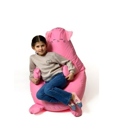 Puff GO GIFT Rosa Oxford Gatto 105 x 80 cm Puff GO GIFT Rosa Oxford Gatto 105 x 80 cm