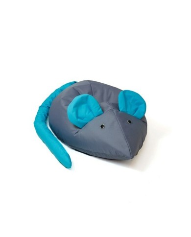 Puff GO GIFT Azzurro Grigio Oxford Mouse Puff GO GIFT Azzurro Grigio Oxford Mouse