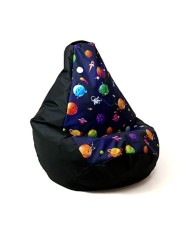 Puff GO GIFT Nero 130 x 90 cm Pera