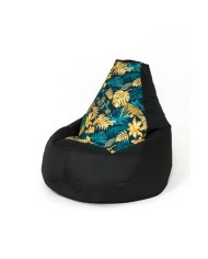 Puff GO GIFT Nero 105 x 80 cm Pera