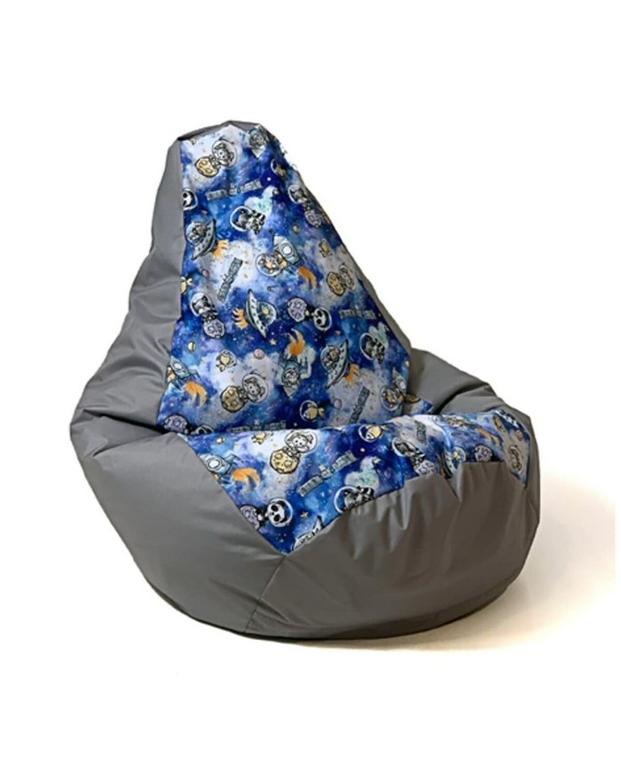 Puff GO GIFT Grigio 130 x 90 cm Pera Puff GO GIFT Grigio 130 x 90 cm Pera