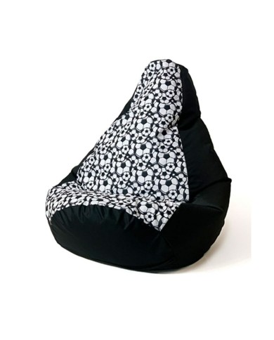 Puff GO GIFT Bianco Nero 105 x 80 cm Pera