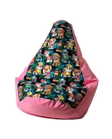 Puff GO GIFT Rosa Oxford tejido antidesgarros PAW Patrol - La squadra dei cuccioli 105 x 80 cm Puff GO GIFT Rosa Oxford tejido antidesgarros PAW Patrol - La squadra dei cuccioli 105 x 80 cm