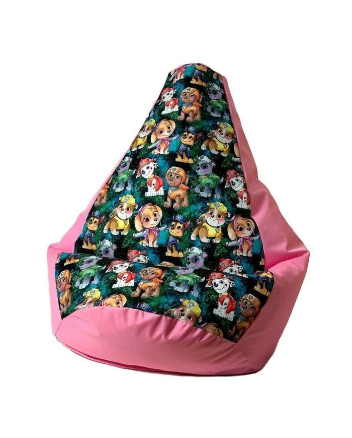 Puff GO GIFT Rosa Oxford tejido antidesgarros PAW Patrol - La squadra dei cuccioli 130 x 90 cm