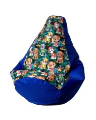 Puff GO GIFT Azzurro Oxford tejido antidesgarros PAW Patrol - La squadra dei cuccioli 140 x 100 cm