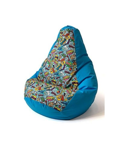 Puff GO GIFT Azzurro 130 x 90 cm Pera