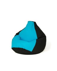 Puff GO GIFT Azzurro Nero 105 x 80 cm Pera