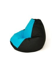 Puff GO GIFT Azzurro Nero 140 x 100 cm Pera