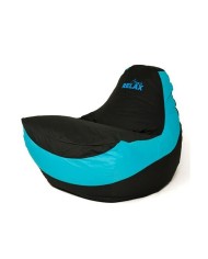 Puff GO GIFT Azzurro Nero Oxford tejido antidesgarros 140 x 100 x 100 cm 140 x 100 cm