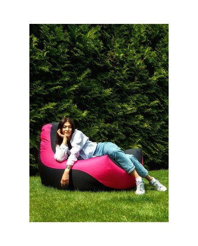 Puff GO GIFT Nero Rosa Oxford tejido antidesgarros 140 x 100 x 100 cm 140 x 100 cm Puff GO GIFT Nero Rosa Oxford tejido antidesgarros 140 x 100 x 100 cm 140 x 100 cm