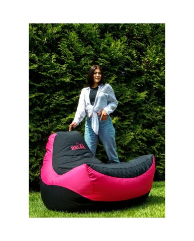 Puff GO GIFT Nero Rosa Oxford tejido antidesgarros 140 x 100 x 100 cm 140 x 100 cm Puff GO GIFT Nero Rosa Oxford tejido antidesgarros 140 x 100 x 100 cm 140 x 100 cm