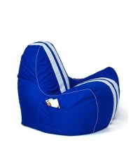 Puff GO GIFT Azzurro Bianco Oxford tejido antidesgarros 140 x 100 x 100 cm 140 x 100 cm