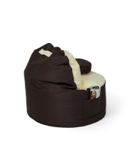 Puff GO GIFT Beige Bronce Oxford tejido antidesgarros 120 x 90 x 90 cm Puff GO GIFT Beige Bronce Oxford tejido antidesgarros 120 x 90 x 90 cm