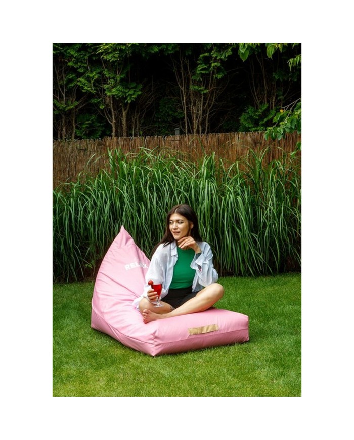 Puff GO GIFT Rosa Oxford tejido antidesgarros