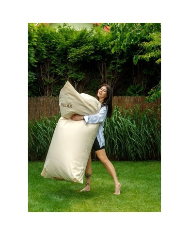 Puff GO GIFT Beige Oxford tejido antidesgarros Puff GO GIFT Beige Oxford tejido antidesgarros