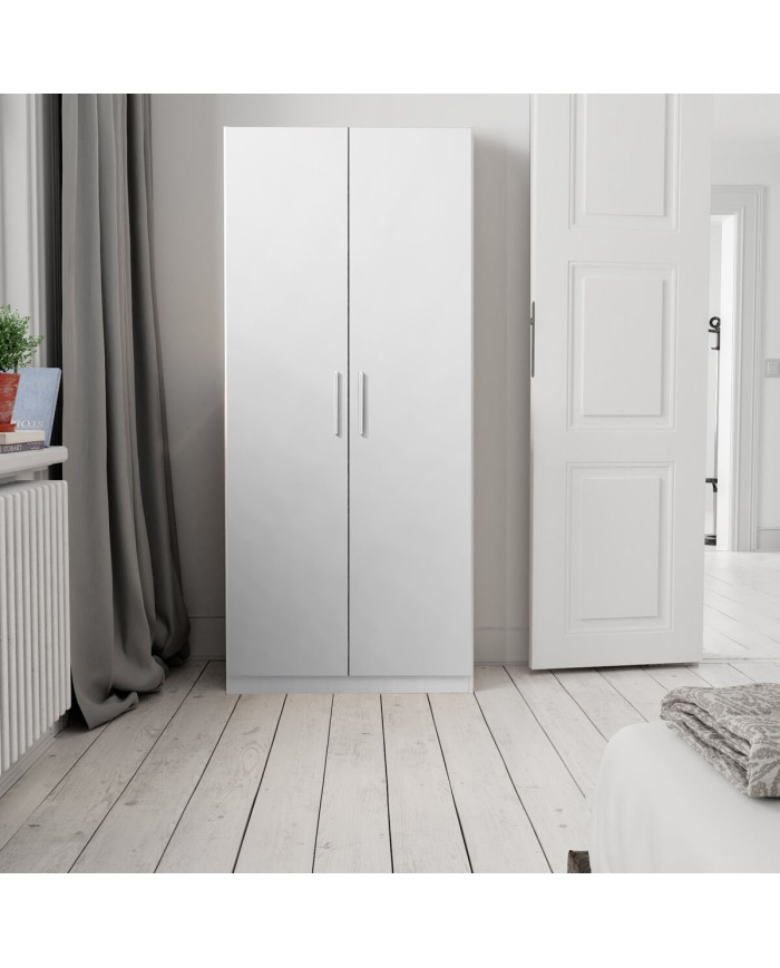 Armadio scarpiera Alexandra House Living Bianco 59 x 171 x 35 cm 2 porte 7 Mensole Armadio scarpiera Alexandra House Living Bianco 59 x 171 x 35 cm 2 porte 7 Mensole