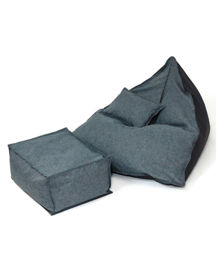 Puff GO GIFT Grigio Oxford tejido antidesgarros