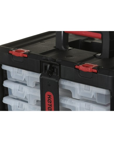Cassetta degli Attrezzi Keter Stack'N'Roll Policarbonato 48,1 x 23,3 x 33,2 cm Cassetta degli Attrezzi Keter Stack'N'Roll Policarbonato 48,1 x 23,3 x 33,2 cm