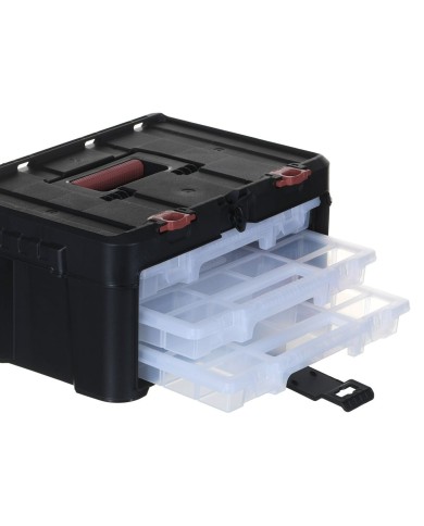 Cassetta degli Attrezzi Keter Stack'N'Roll Policarbonato 48,1 x 23,3 x 33,2 cm Cassetta degli Attrezzi Keter Stack'N'Roll Policarbonato 48,1 x 23,3 x 33,2 cm
