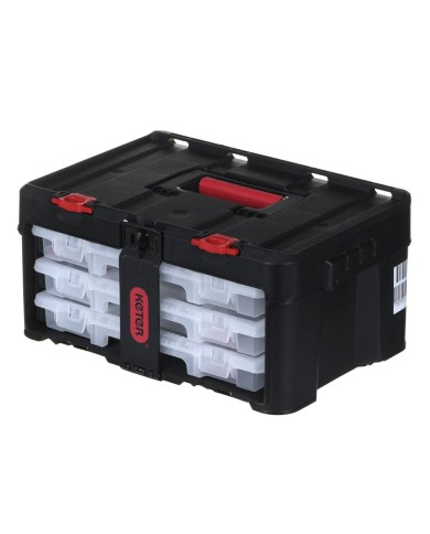 Cassetta degli Attrezzi Keter Stack'N'Roll Policarbonato 48,1 x 23,3 x 33,2 cm Cassetta degli Attrezzi Keter Stack'N'Roll Policarbonato 48,1 x 23,3 x 33,2 cm