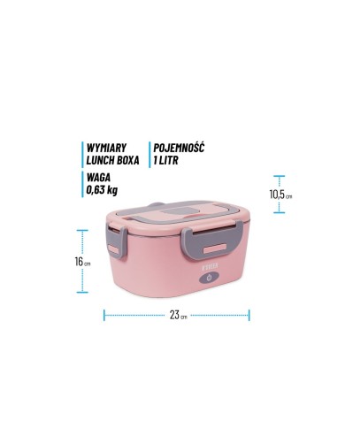 Porta pranzo N'oveen LB755 Grigio Rosa Porta pranzo N'oveen LB755 Grigio Rosa