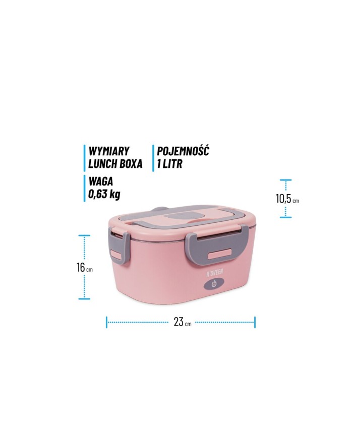 Porta pranzo N'oveen LB755 Grigio Rosa