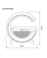 Lampada da scrivania Activejet AJE-SOLO RGB Bianco Plastica 2,8 x 43,5 x 8 cm Lampada da scrivania Activejet AJE-SOLO RGB Bianco Plastica 2,8 x 43,5 x 8 cm
