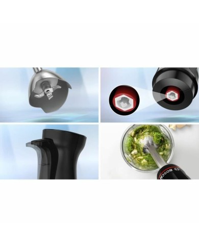 Frullatore ad Immersione BOSCH MSM4B620 Nero Argentato 1000 W Frullatore ad Immersione BOSCH MSM4B620 Nero Argentato 1000 W