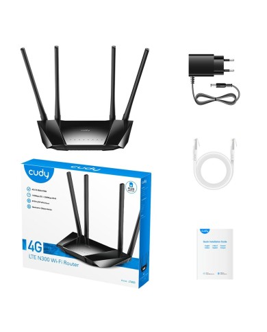 Router Cudy LT400_EU Nero RJ45 Wi-Fi 4