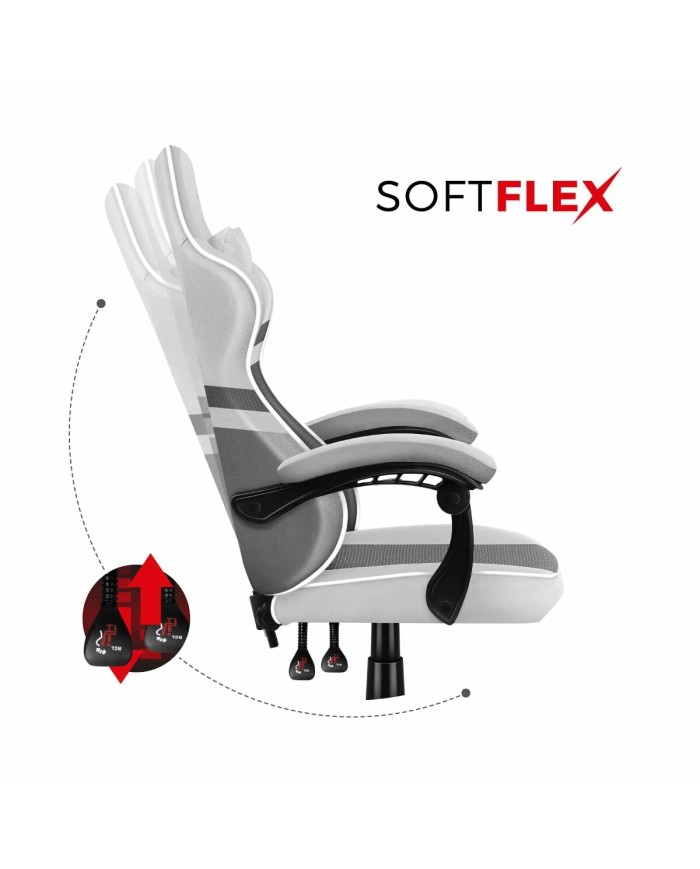 Sedia Gaming Huzaro HZ-Force 4.4 White Mesh Bianco Sedia Gaming Huzaro HZ-Force 4.4 White Mesh Bianco