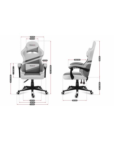Sedia Gaming Huzaro HZ-Force 4.4 White Mesh Bianco